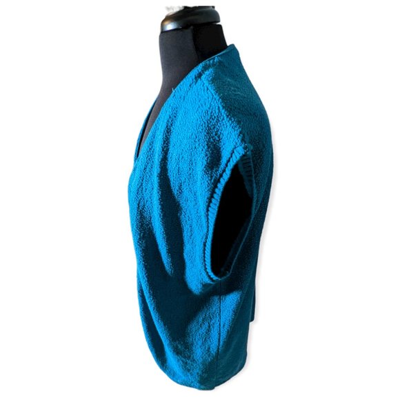 BFA Classics Open Front Sleeveless Teal Cardigan Size 1X - Picture 4 of 9